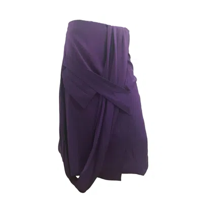 Pre-owned Gianfranco Ferre Gianfranco Ferré Vintage Women's Purple Skirt, Italian Size 40