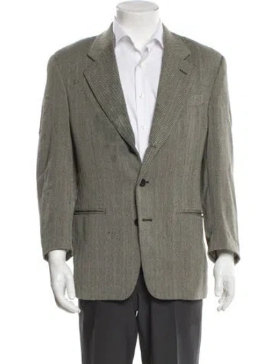 Pre-owned Gianfranco Ferre Virgin Wool Blazer In Brown