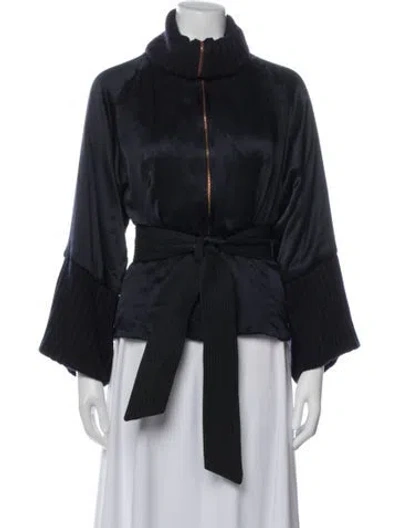 Pre-owned Gianfranco Ferre Virgin Wool Jacket In Blue