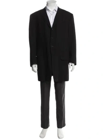 Pre-owned Gianfranco Ferre Virgin Wool Two-piece Suit In Black