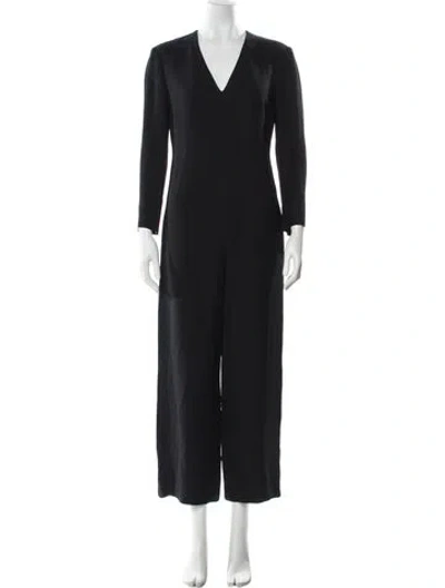 Pre-owned Gianfranco Ferre V-neck Jumpsuit In Blue