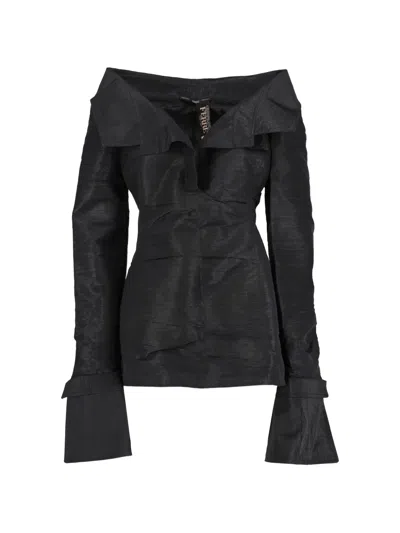 Pre-owned Gianfranco Ferre V-neck Shirt In Black