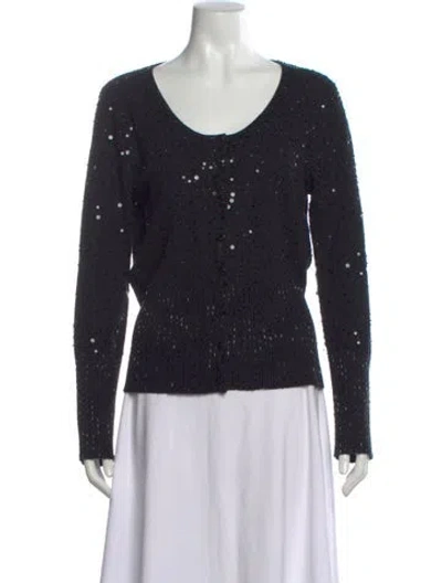 Pre-owned Gianfranco Ferre V-neck Sweater In Black