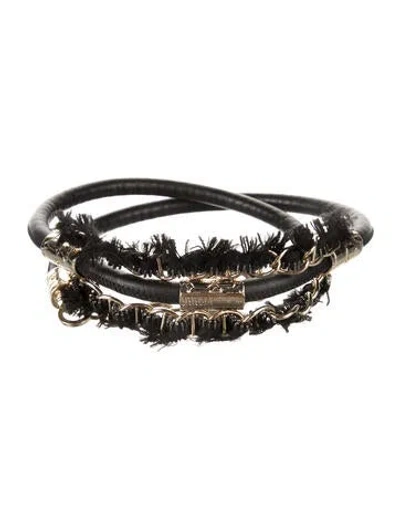 Pre-owned Gianfranco Ferre Wide Leather Belt In Black