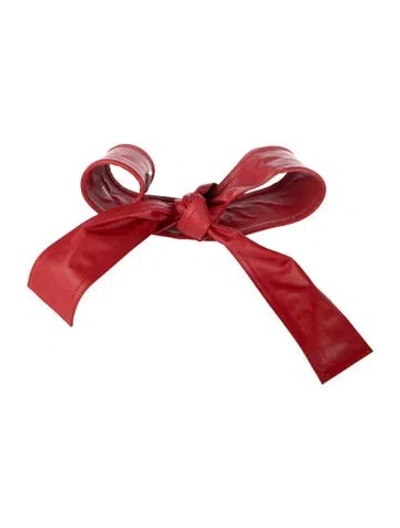 Pre-owned Gianfranco Ferre Wide Leather Belt In Red