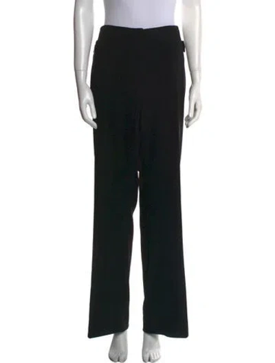 Pre-owned Gianfranco Ferre Wide Leg Pants In Black