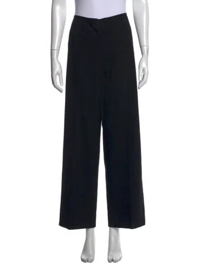 Pre-owned Gianfranco Ferre Wide Leg Pants In Black