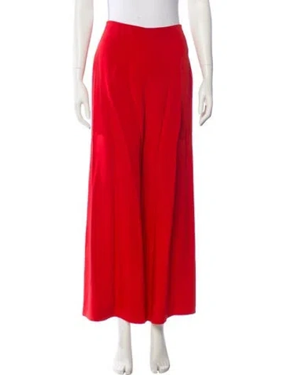 Pre-owned Gianfranco Ferre Wide Leg Pants In Red