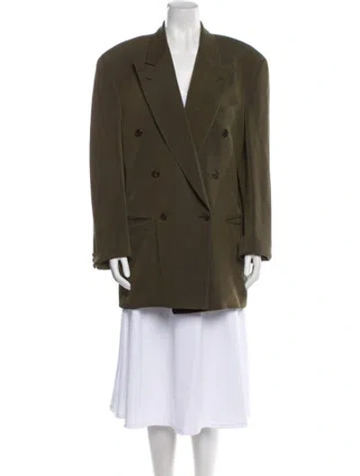 Pre-owned Gianfranco Ferre Wool Blazer In Green