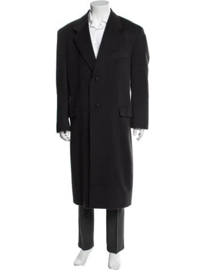 Pre-owned Gianfranco Ferre Wool Coat In Black