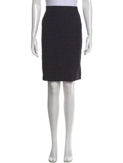 Pre-owned Gianfranco Ferre Wool Knee-length Skirt In Blue
