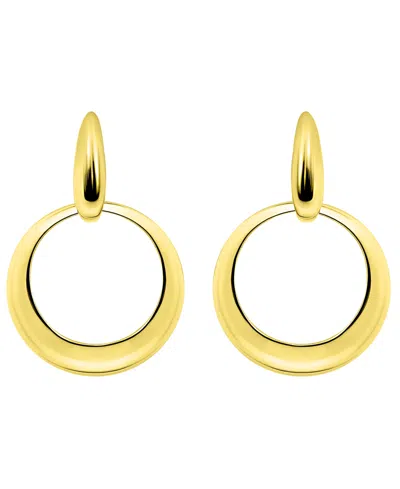 Giani Bernini 18k Gold Over Sterling Silver Circle Door Knocker Drop Post Earrings, Macy's Exclusive