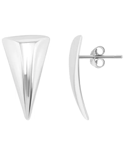 Giani Bernini 18k Gold Over Sterling Silver Knife-edge Inverted Triangle Post Earrings, Macy's Exclusive In Metallic