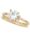 Giani Bernini 2-pc. Cubic Zirconia Wedding Set, Created For Macy's In Gold
