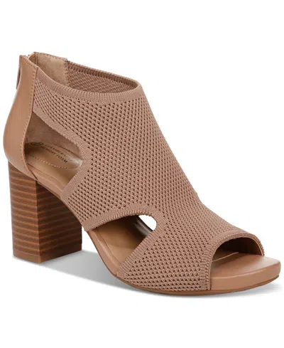 Giani Bernini Women's Arisiaa Memory Foam Knit Shooties, Created For Macy's In Bisque Knit