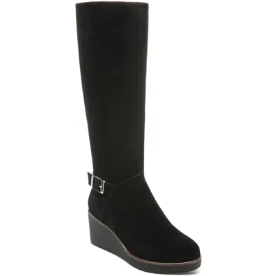 Giani Bernini Atlinaa Womens Suede Tall Knee-high Boots In Black