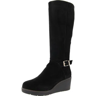 Giani Bernini Atlinna Womens Zipper Leather Knee-high Boots In Black