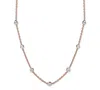Giani Bernini Beaded Station Chain Necklace In 18k Gold-plated Silver, Or 18k Rose Gold-plated Silver Or Sterling  In Silver