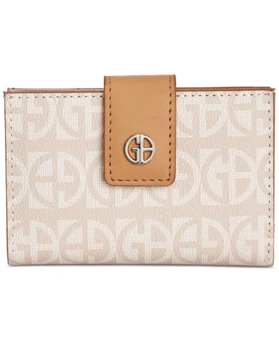 Giani Bernini Block Signature Framed Indexer Wallet, Created For Macy's In Tapioca