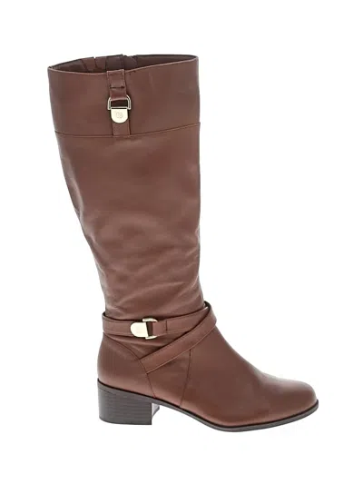 Pre-owned Giani Bernini Boots In Brown