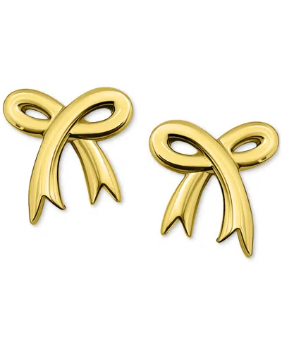 Giani Bernini Bow Polished Stud Earrings 18k Gold-plated Sterling Silver (also In Sterling Silver), Exclusively At