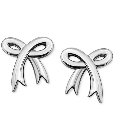 Giani Bernini Bow Polished Stud Earrings 18k Gold-plated Sterling Silver (also In Sterling Silver), Exclusively At