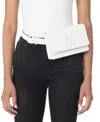 Giani Bernini Buckle Logo Fanny Pack, Created For Macy's In White