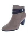 GIANI BERNINI CALAE WOMENS BELTED PADDED INSOLE ANKLE BOOTS
