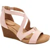 Giani Bernini Camdenn Womens Faux Leather Open Toe Wedge Sandals In Multi