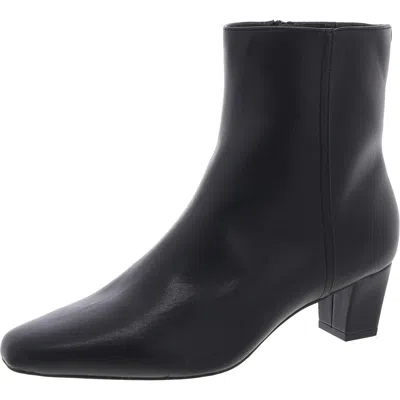 GIANI BERNINI CARLIE WOMENS LACELESS FAUX LEATHER ANKLE BOOTS