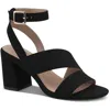 Giani Bernini Cheryll Womens Block Heel Faux Suede Ankle Strap In Multi