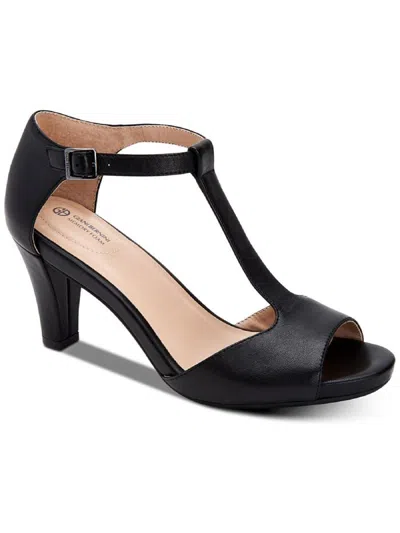 Giani Bernini Claraa Womens Open-toe T-strap Dress Sandals In Black