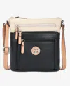 Giani Bernini Colorblock Pebble Crossbody, Exclusively At Macy's In Black