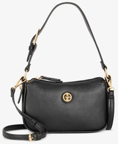 Giani Bernini Colorblock Pebble Crossbody, Exclusively At Macy's In Black