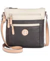 Giani Bernini Colorblock Pebble Crossbody, Created For Macy's In Black,ivory,silver
