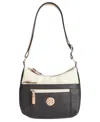 Giani Bernini Colorblock Pebble Hobo, Exclusively At Macy's In Black,ivory,silver