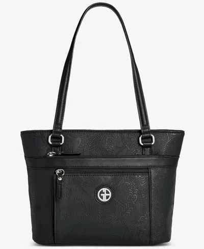 Giani Bernini Colorblock Pebble Tote, Exclusively At Macy's In Black