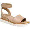 Giani Bernini Constancia Womens Faux Leather Peep-toe Wedge Sandals In Multi