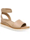 Giani Bernini Constancia Womens Faux Leather Peep-toe Wedge Sandals In Multi