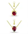Giani Bernini Created Ruby Pendant Set, 2 Piece In Ruby