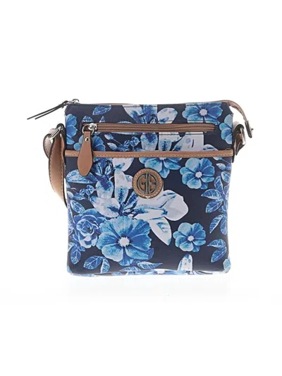 Pre-owned Giani Bernini Crossbody Bag In Blue