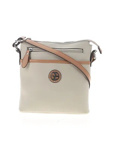 Pre-owned Giani Bernini Crossbody Bag In Ivory