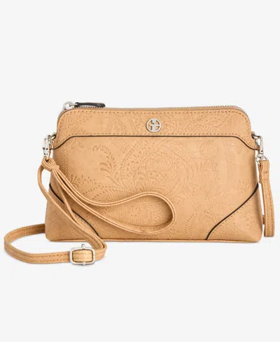Giani Bernini Crossbody Wristlet, Exclusively At Macy's In Natural,va