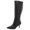 Giani Bernini Crueella Womens Slip On Pointed Toe Knee-high Boots In Black
