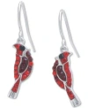 Giani Bernini Crystal Cardinal Drop Earrings In Sterling Silver, Created For Macy's In Multi