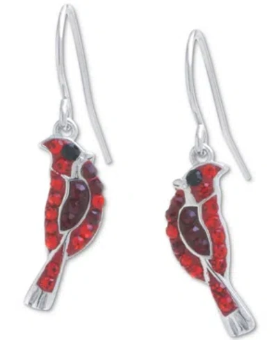 Giani Bernini Crystal Cardinal Drop Earrings In Sterling Silver, Created For Macy's In Multi