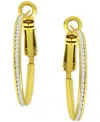 Giani Bernini Cubic Zirconia (2 Ct. T.w.) Small Hoop Earrings In Sterling Silver Or 18k Gold Over Sterling Silver, In Gold