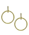 Giani Bernini Cubic Zirconia Accent Front Circle Earrings In 18k Gold Plated Sterling Silver Or Sterling Silver In Gold