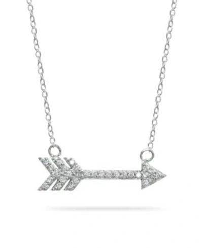 Giani Bernini Cubic Zirconia Arrow Necklace In 18k Gold Plated Sterling Silver Or Sterling Silver