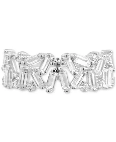 Giani Bernini Cubic Zirconia Baguette Cluster Ring In Sterling Silver, Macy's Exclusive